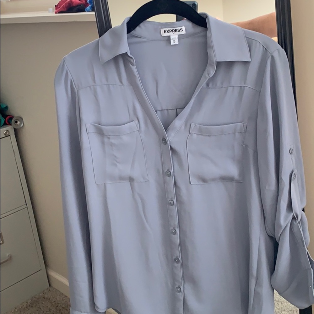Express Gray Top - XS